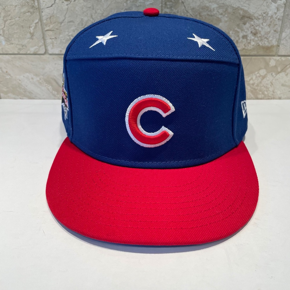 New Era 9FIFTY Chicago Cubs 2025 MLB All Star Game Snapback Hat Blue Red Cap - Picture 2 of 9